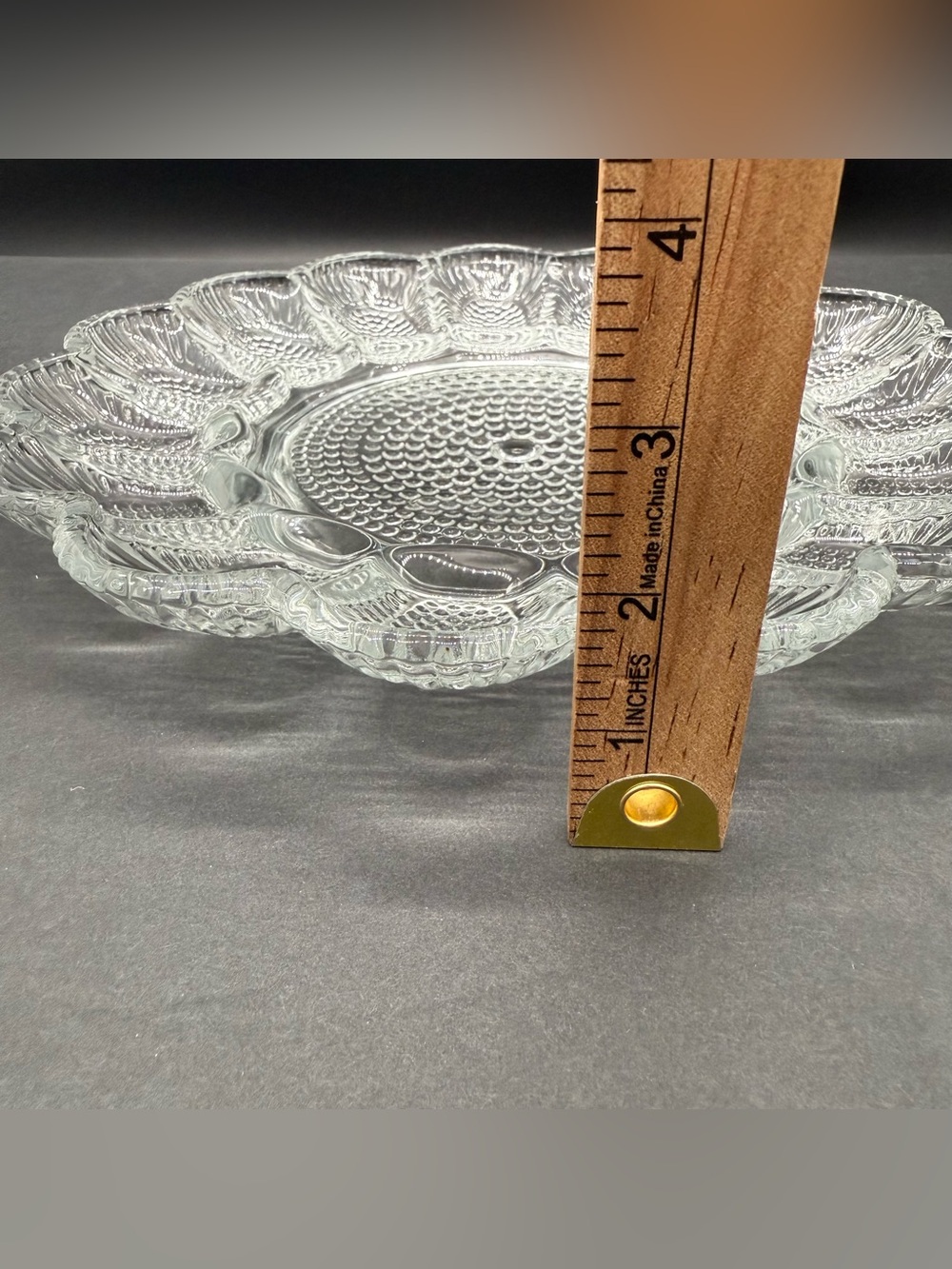 Deviled Egg Plate/ Dish-Hobnail INDIANA GLASS PRESENTATIONS New In Box VINTAGE - Picture 7 of 7